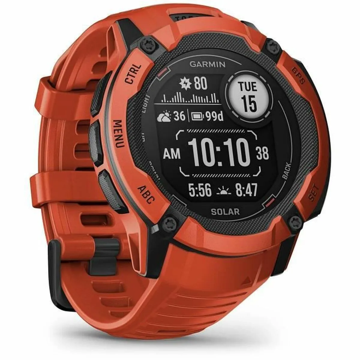 Orologio Uomo GARMIN Instinct 2X Solar Rosso Grigio