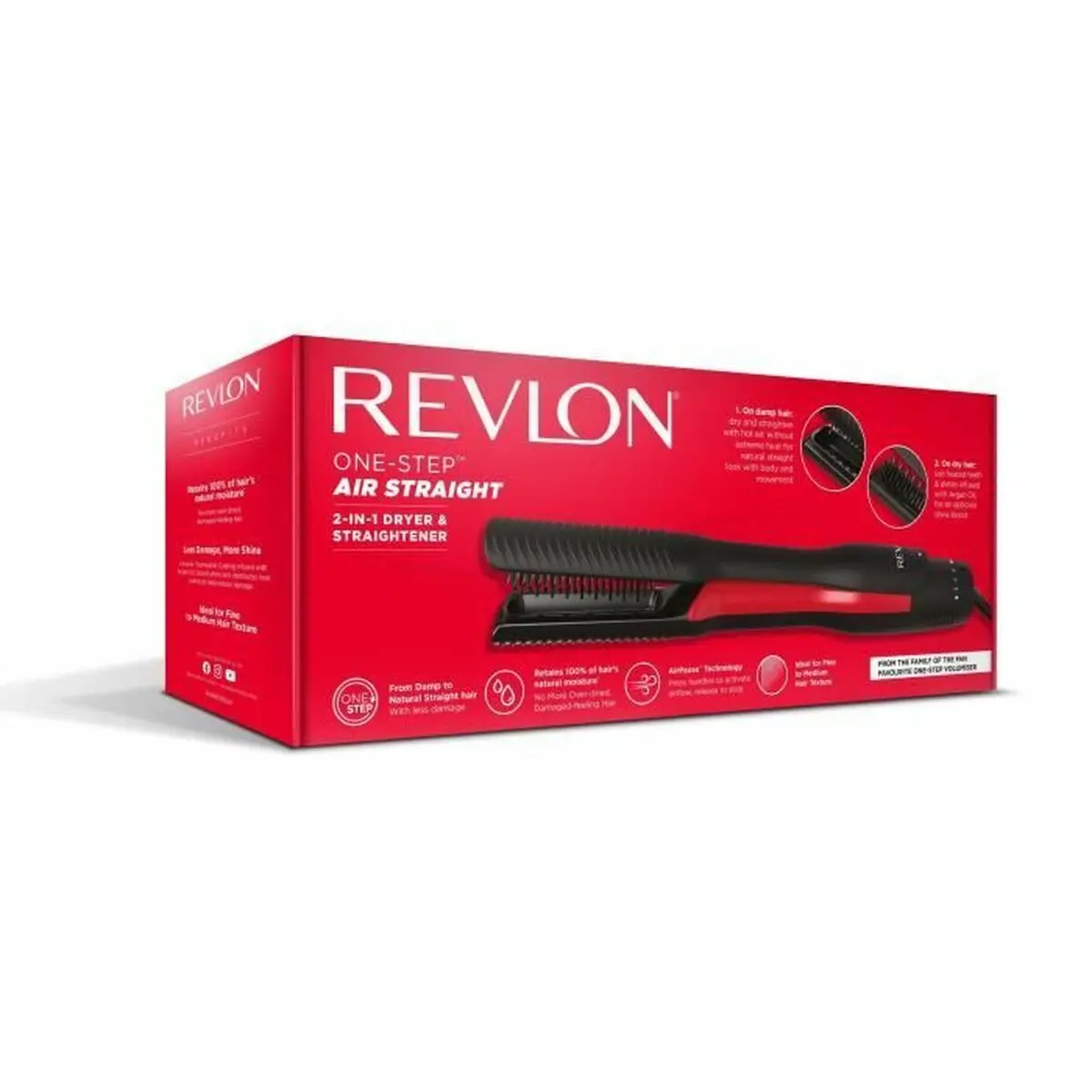 Piastra per Capelli Revlon RVDR5330 Nero 1000 W