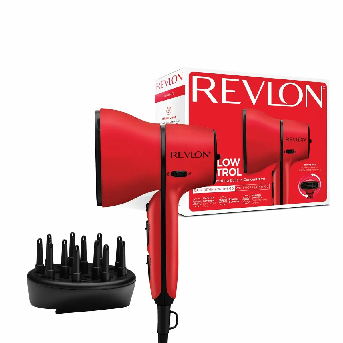 Phon Revlon RVDR5320 Rosso 2000 W