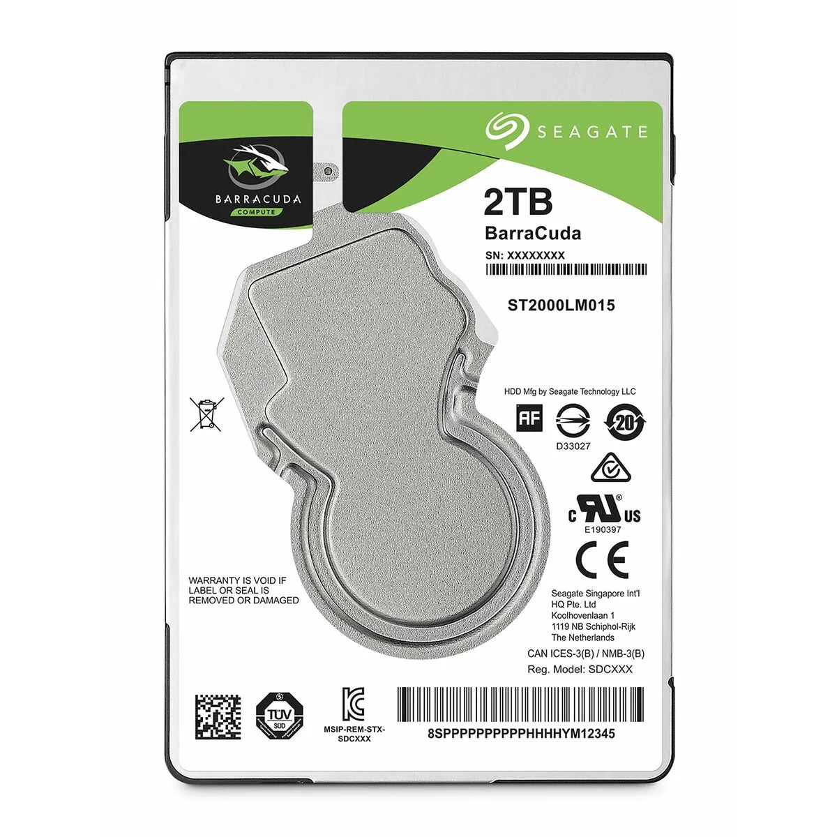 Hard Disk Seagate Barracuda 2,5" 2 TB 2 TB SSD