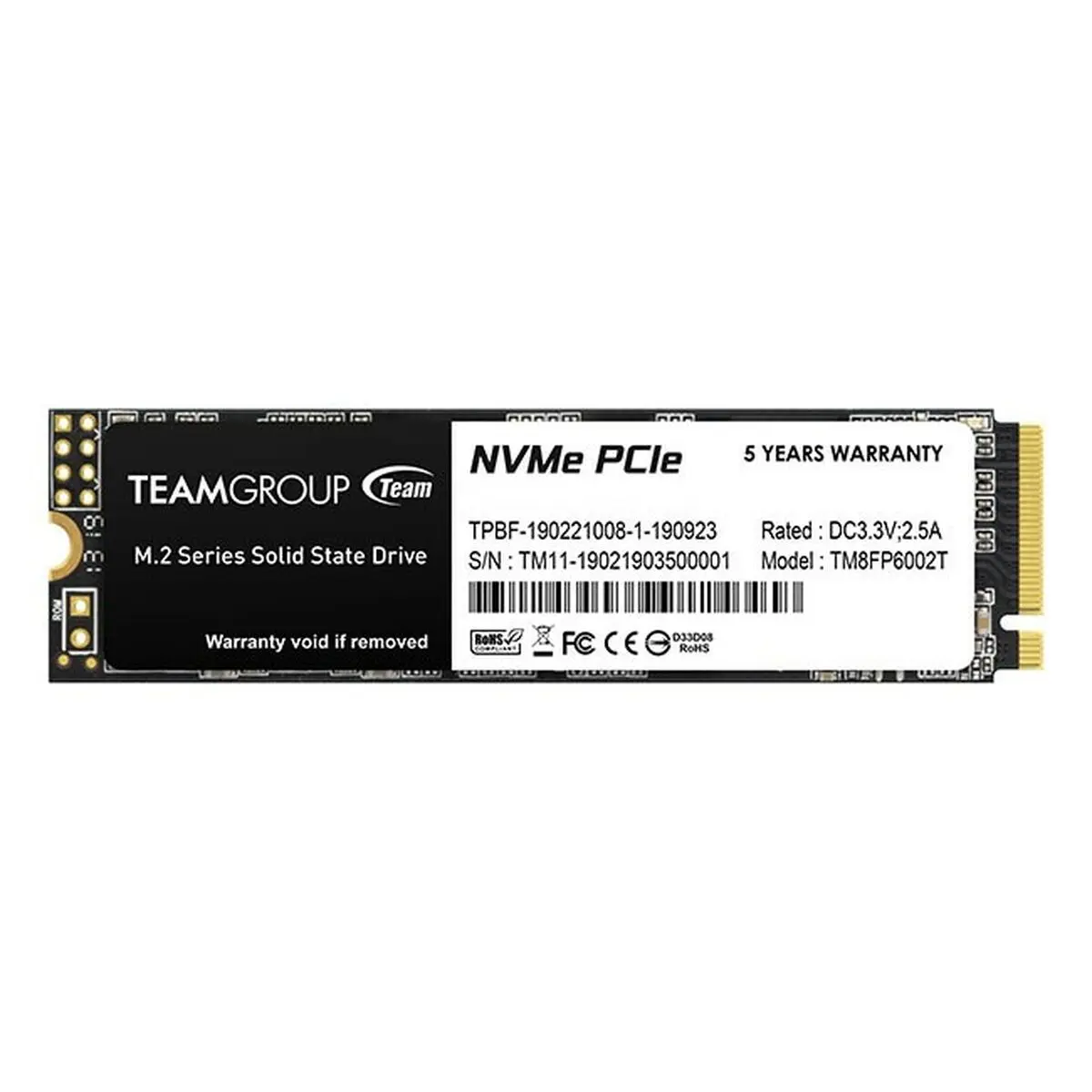 Hard Disk Team Group TM8FP6512G0C101 512 GB SSD