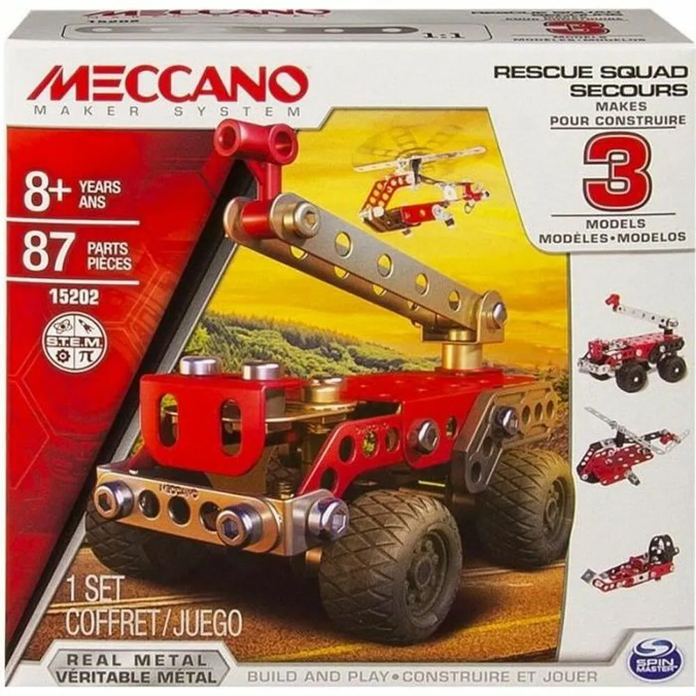 Playset Meccano 3 Model Set 87 Pezzi