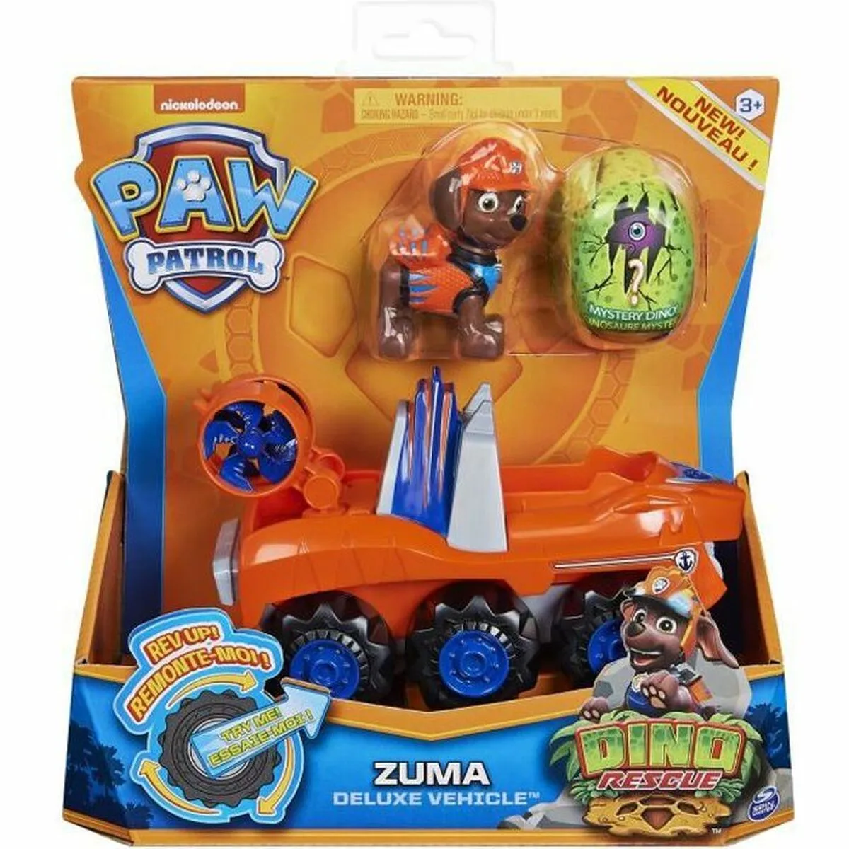 Veicolo The Paw Patrol Zuma Dino Rescue Playset Statua