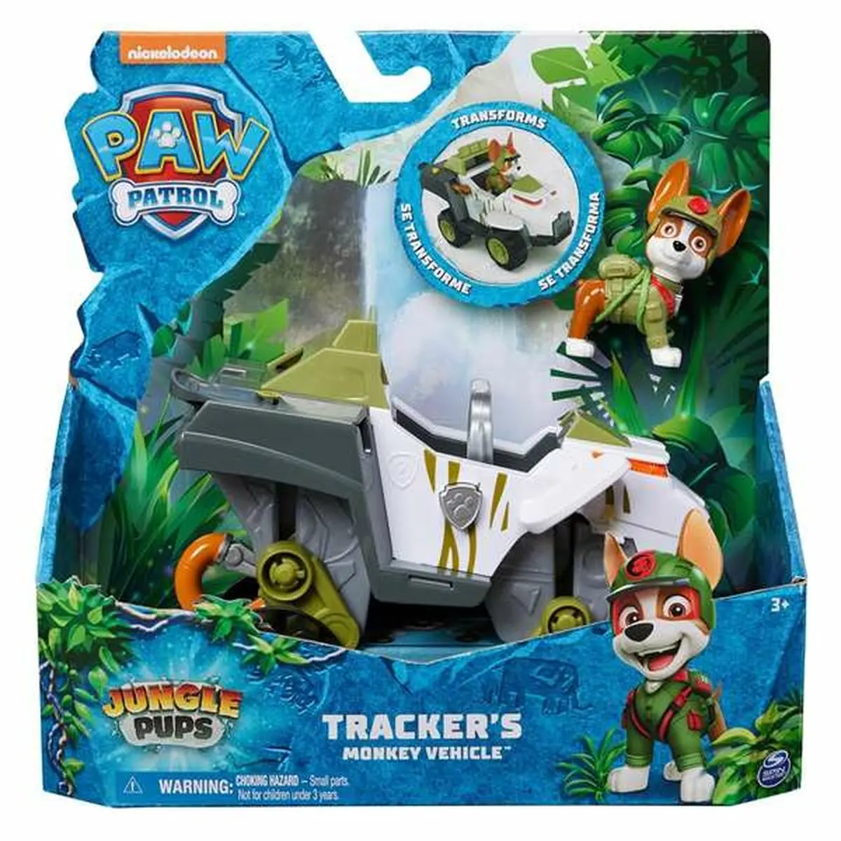 Playset di Veicoli The Paw Patrol Jungle Pups - Tracker