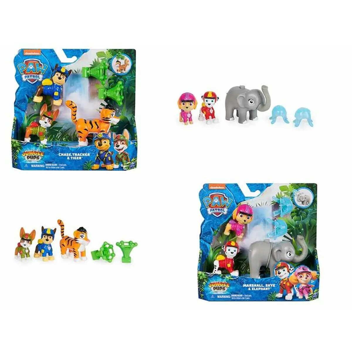 Playset The Paw Patrol Jungle (4 Unità)