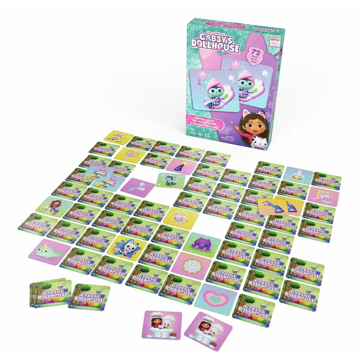 Gioco Educativo Spin Master Memory Cabbys Dollhouse 72 Pezzi