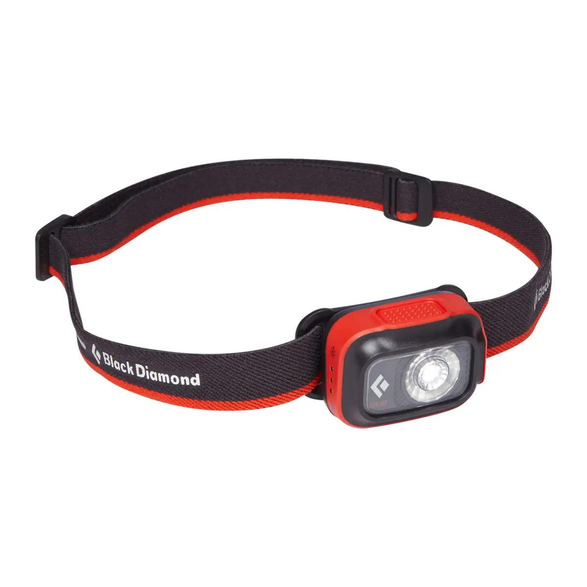 Torcia Frontale a LED Ricaricabile e Regolabile Black Diamond Sprint 225 Bianco Nero Arancio