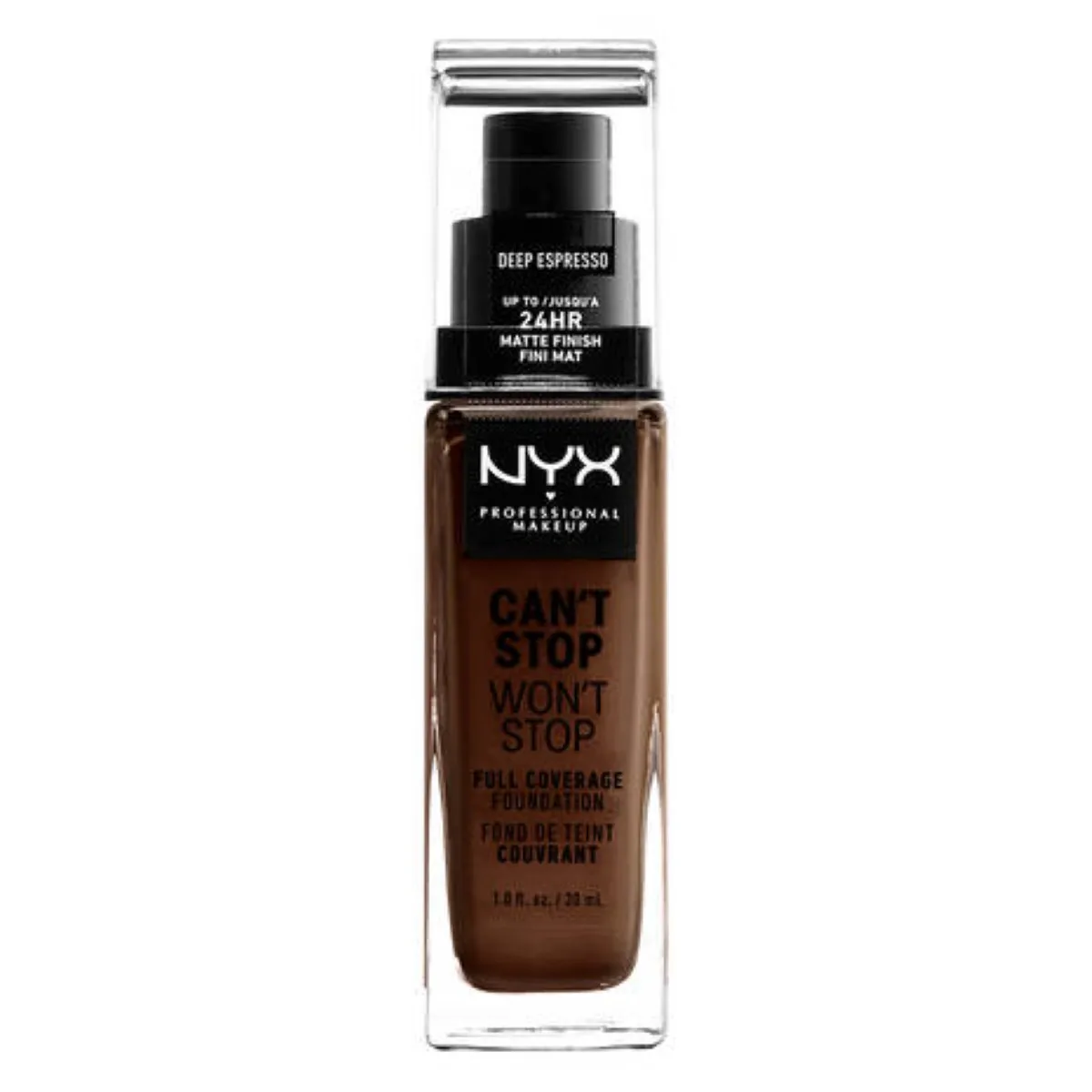 Base Cremosa per il Trucco NYX Can't Stop Won't Stop deep espresso (30 ml)