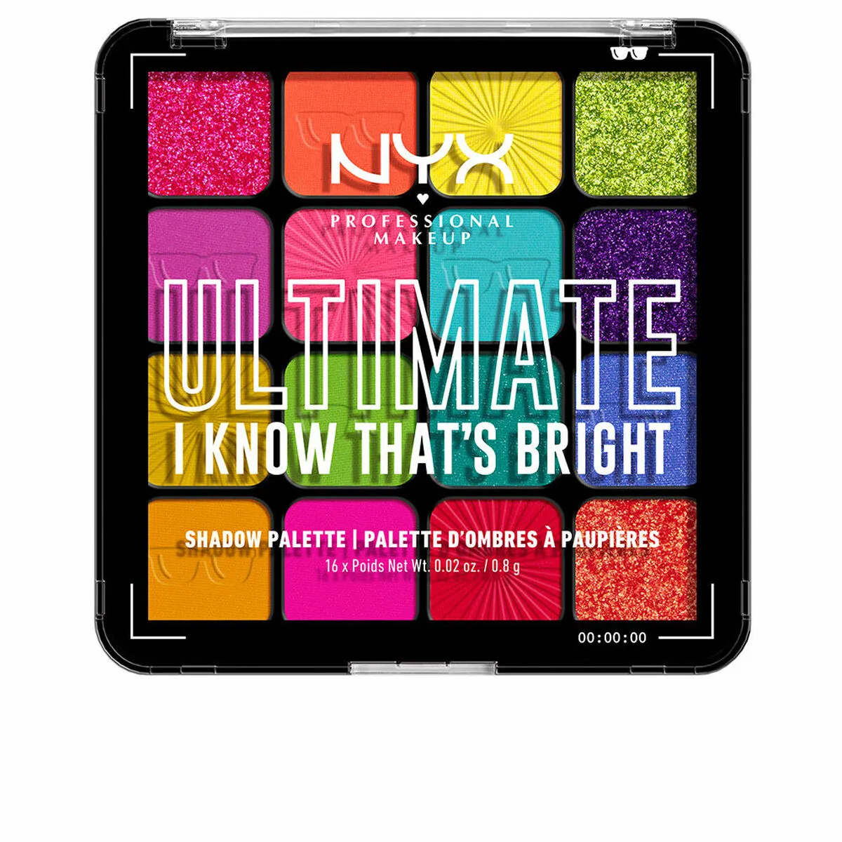 Palette di Ombretti NYX Ultimate #I know that's bright 16 x 0,83 g