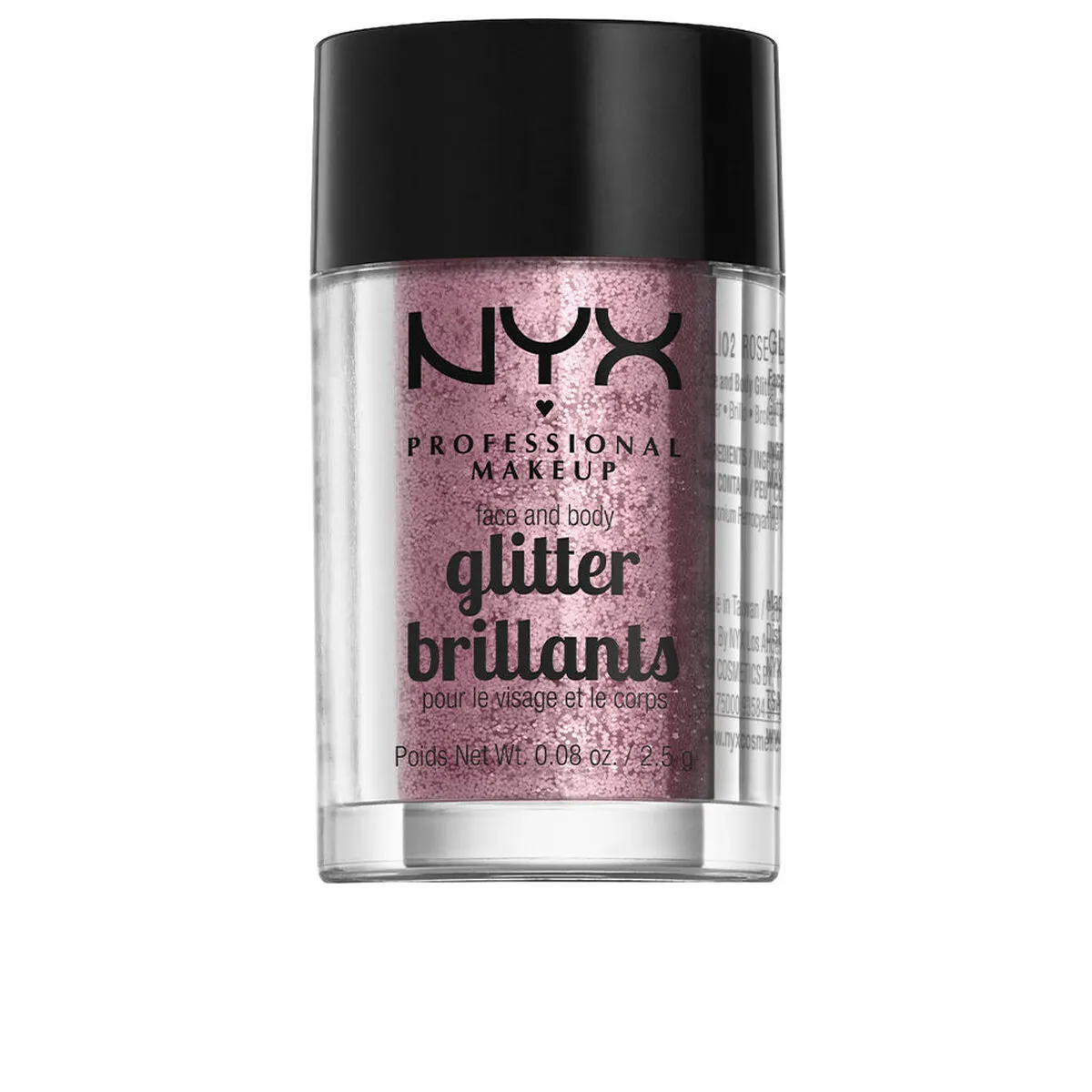 Porporina NYX Glitter Brillants Rose 2,5 g