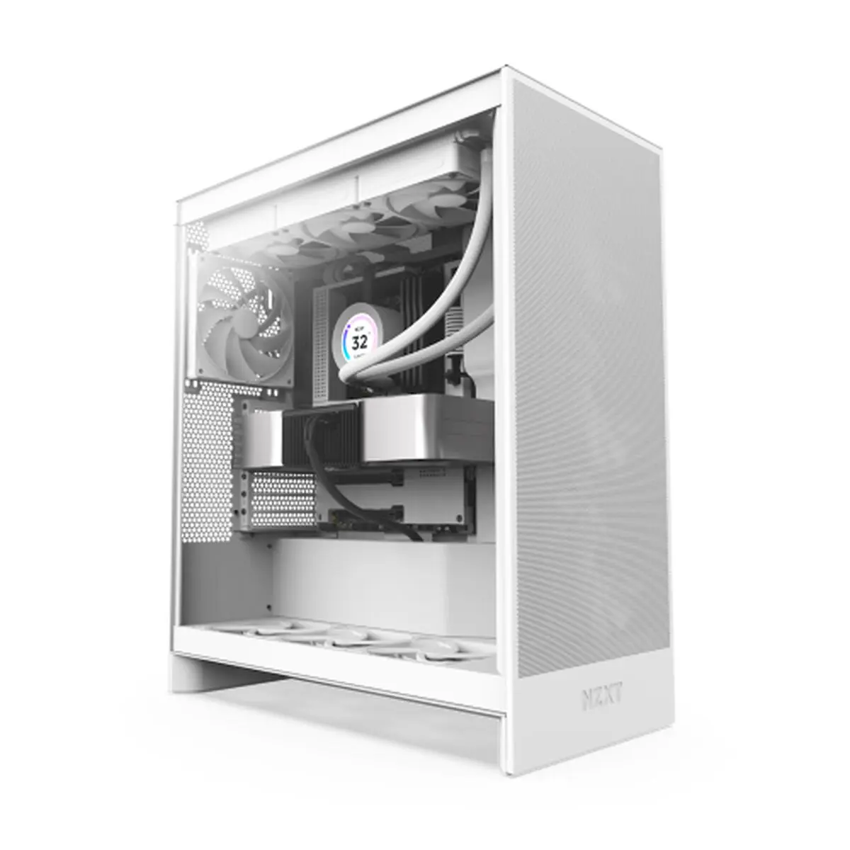 Case computer desktop ATX NZXT H7 Flow Midi Bianco