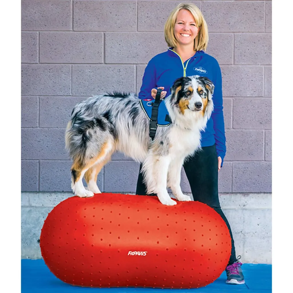 FitPAWS Piattaforma di Equillibrio per Animali Trax Peanut 50 cm Rossa