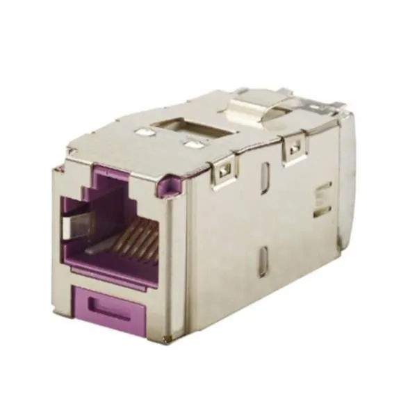 PRESA MINICOM RJ45S CAT.6 VIOLA