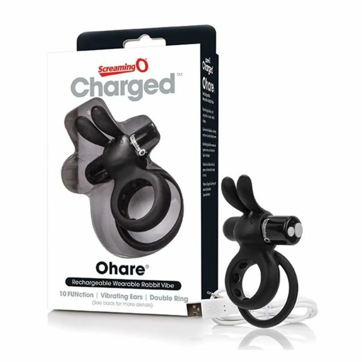 Vibratore Rabbit Charged Ohare Nero The Screaming O 12518