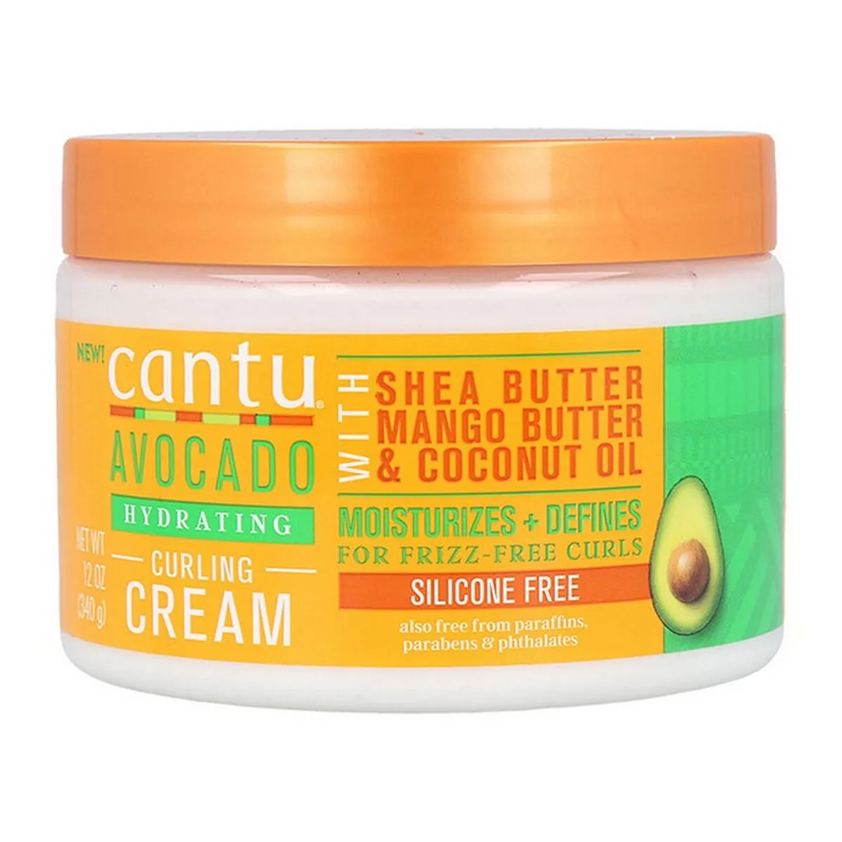 Crema Idratante per Capelli Ricci Cantu 07990-12/3UK (340 g)