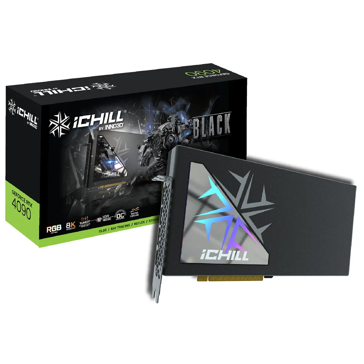 Scheda Grafica INNO3D GeForce RTX 4090 ICHILL BLACK NVIDIA NVIDIA GeForce RTX 4090