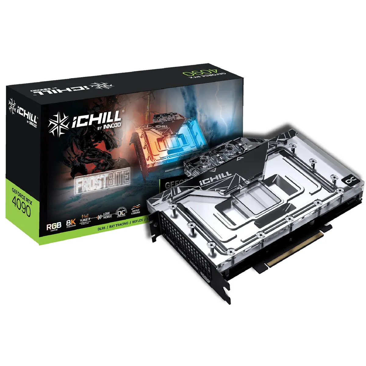 Scheda Grafica INNO3D GeForce RTX 4090 ICHILL FROSTBITE 24 GB GDDR6X NVIDIA GeForce RTX 4090