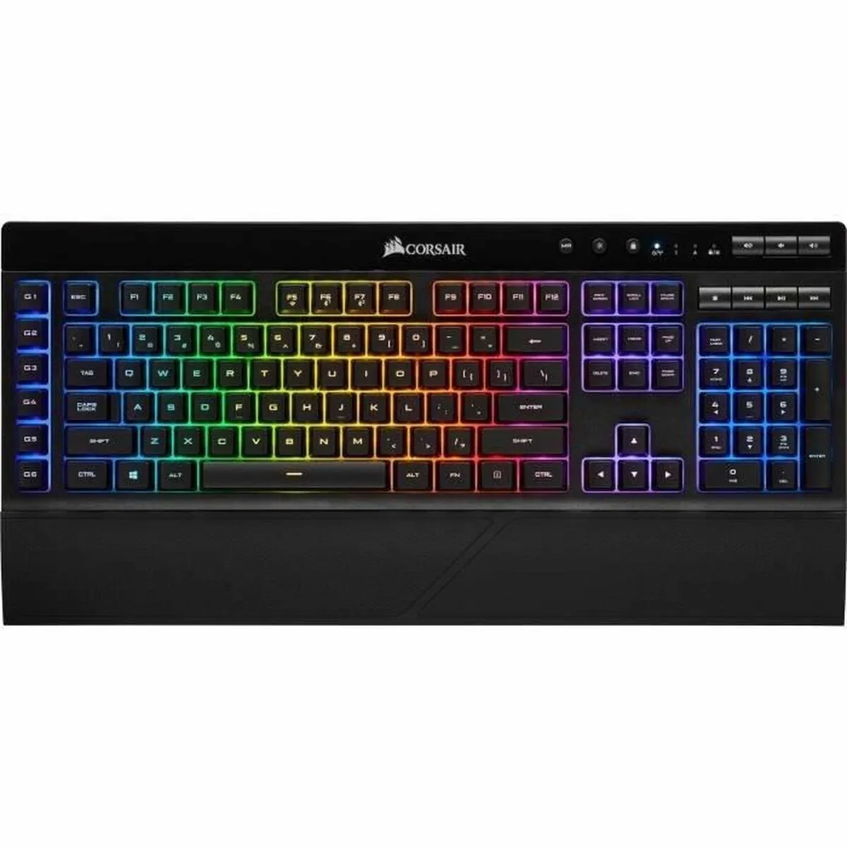 Tastiera Corsair Azerty Francese Nero