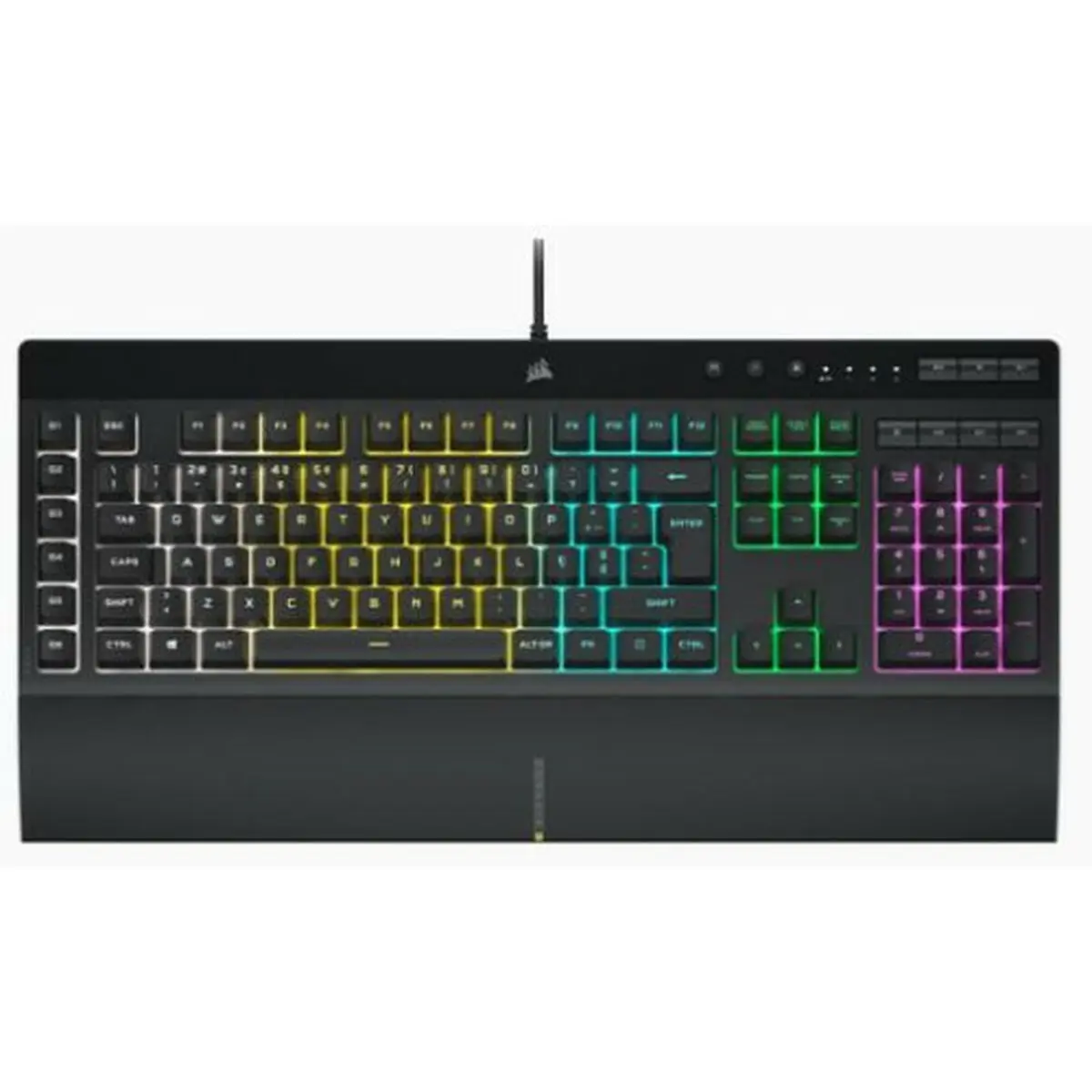 Tastiera Corsair K55 RGB Pro Nero Qwerty in Spagnolo QWERTY