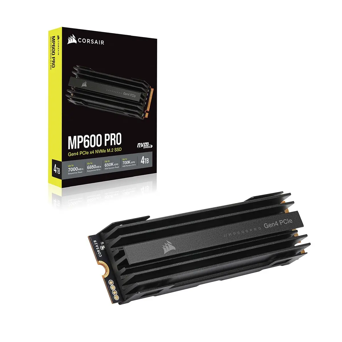 Hard Disk Corsair MP600 PRO 4 TB SSD Interno SSD TLC 3D NAND