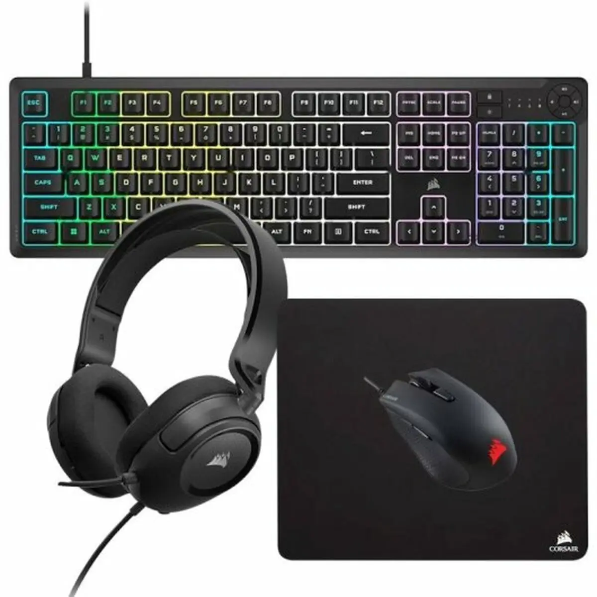 Tastiera e Mouse Corsair K55 CORE RGB Nero