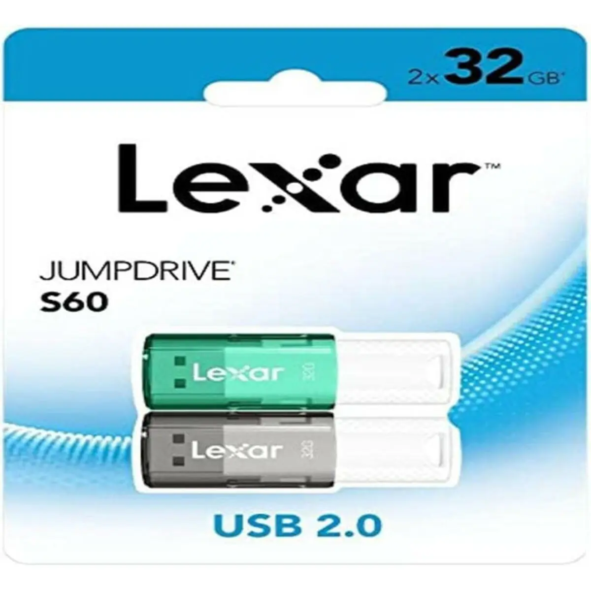 Memoria USB Lexar JUMPDRIVE S60 Verde Grigio 32 GB