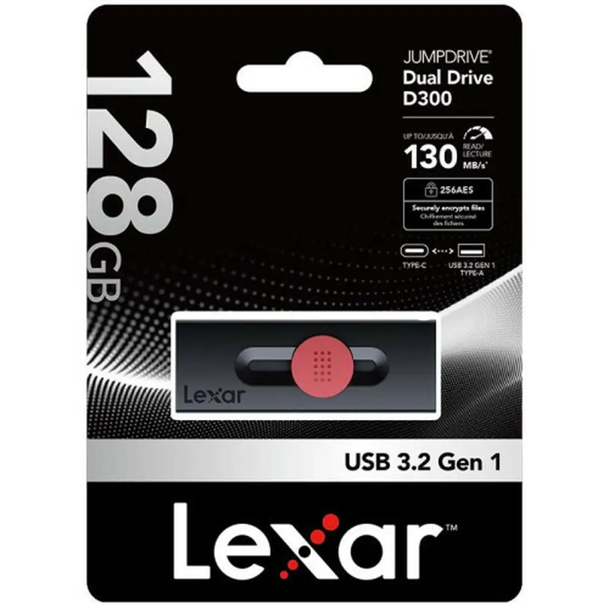 Memoria USB Lexar DUAL Nero 128 GB