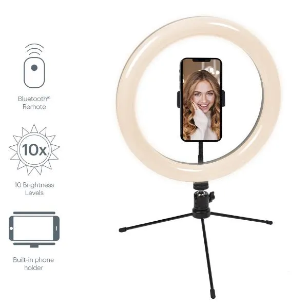 V-GLAMOUR 10 SELFIE RING LIGHT W/-