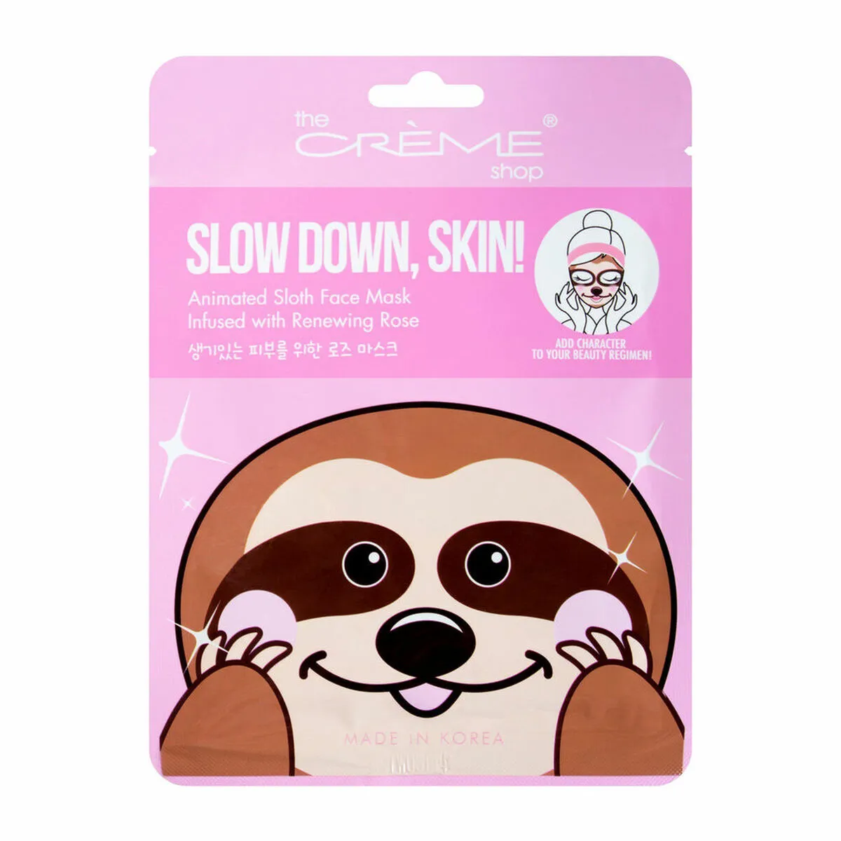 Maschera Viso The Crème Shop Slow Dawn, Skin! Sloth (25 g)