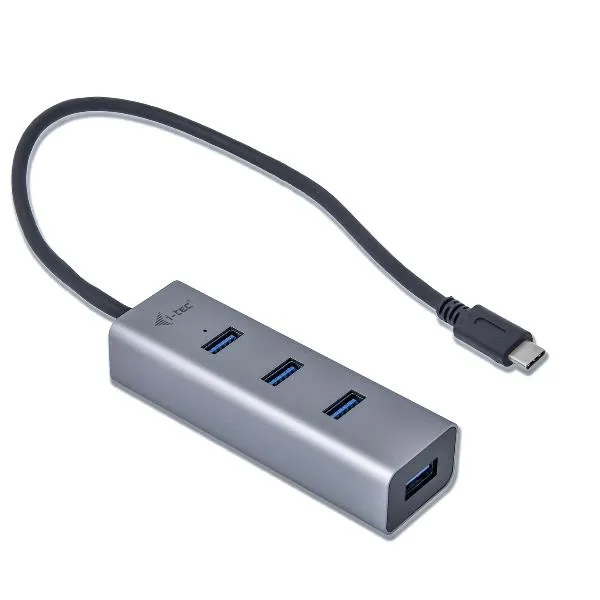 USB-C METAL 4-PORT HUB  4X USB 3.0