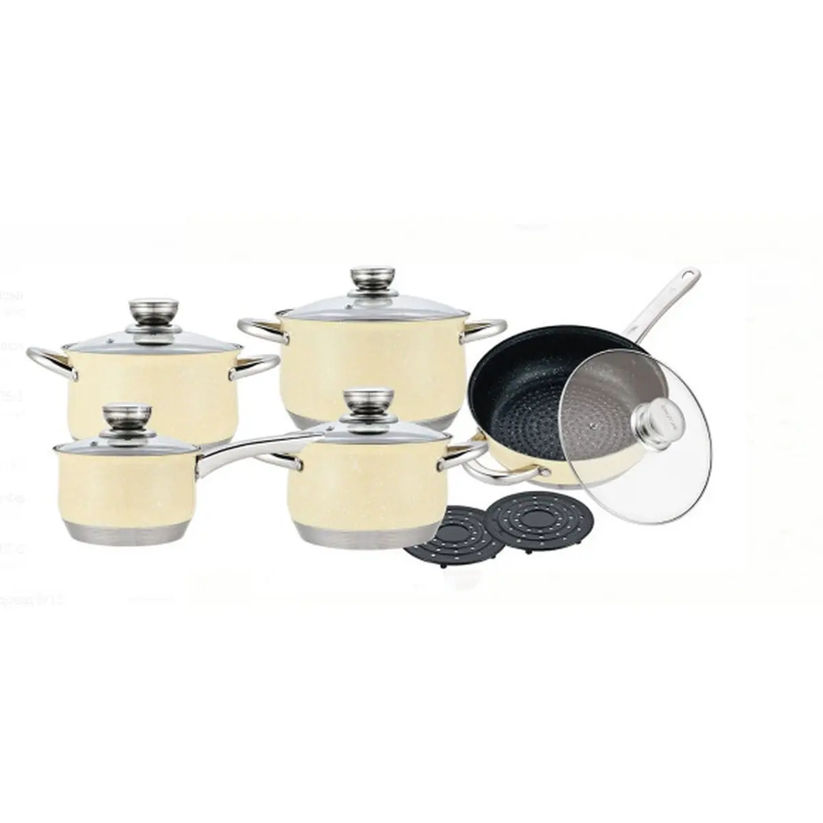 Batteria da Cucina Royalty Line 1801B Acciaio 18 Pezzi