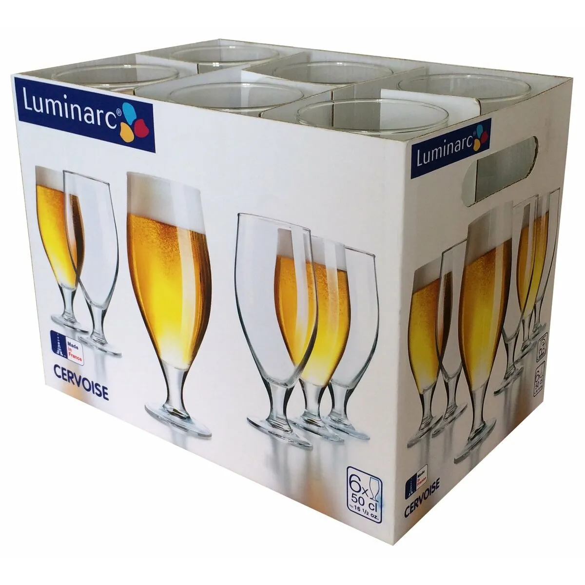 Bicchieri da Birra Luminarc Spirit Bar Trasparente Vetro 500 ml 6 Unità (Pack 6x)