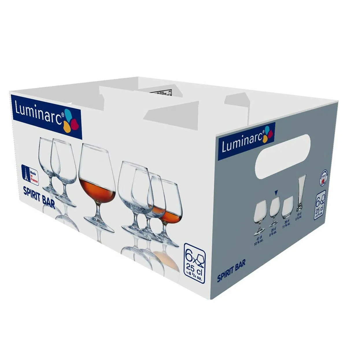 Calice Ballon Luminarc Spirit Bar Trasparente Vetro 6 Unità 250 ml (Pack 6x)