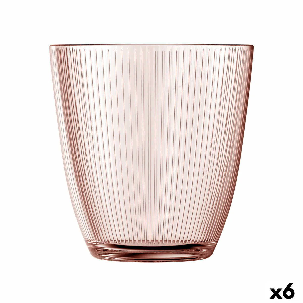 Bicchiere Luminarc Concepto Stripy Rosa Vetro (310 ml) (6 Unità)