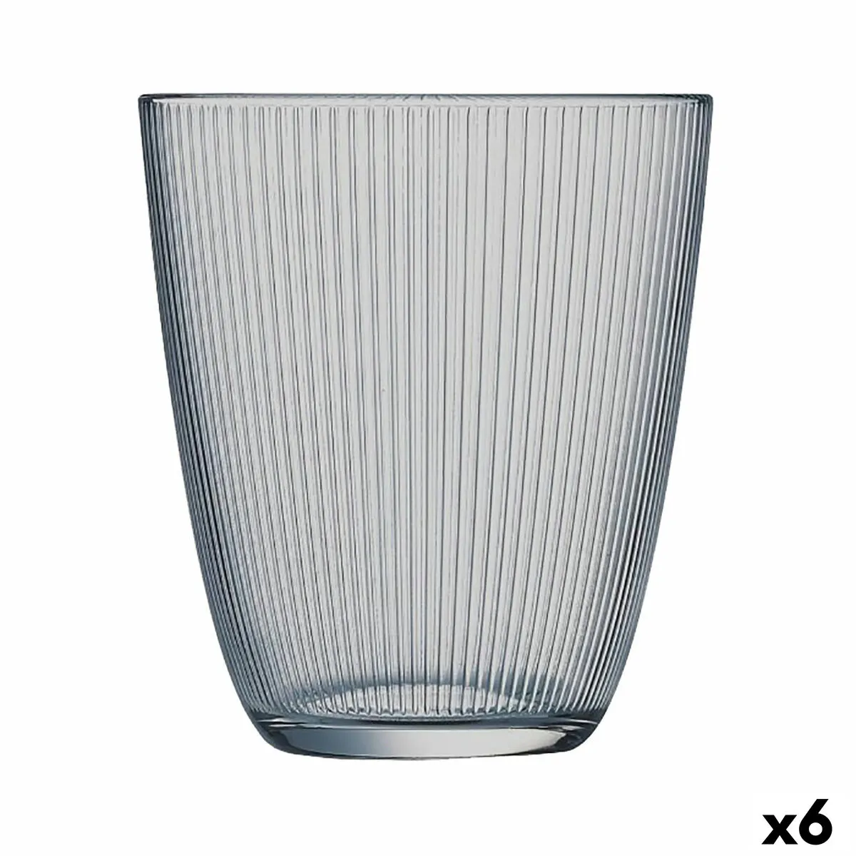 Bicchiere Luminarc Concepto Stripy Grigio Vetro 310 ml (6 Unità)