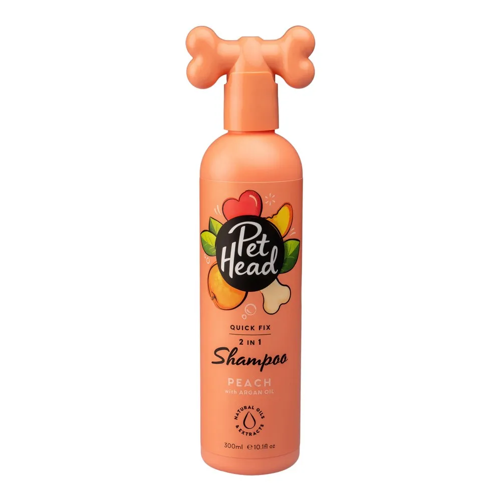 Shampoo e Balsamo 2 in 1 Pet Head Quick Fix Pesca (300 ml)