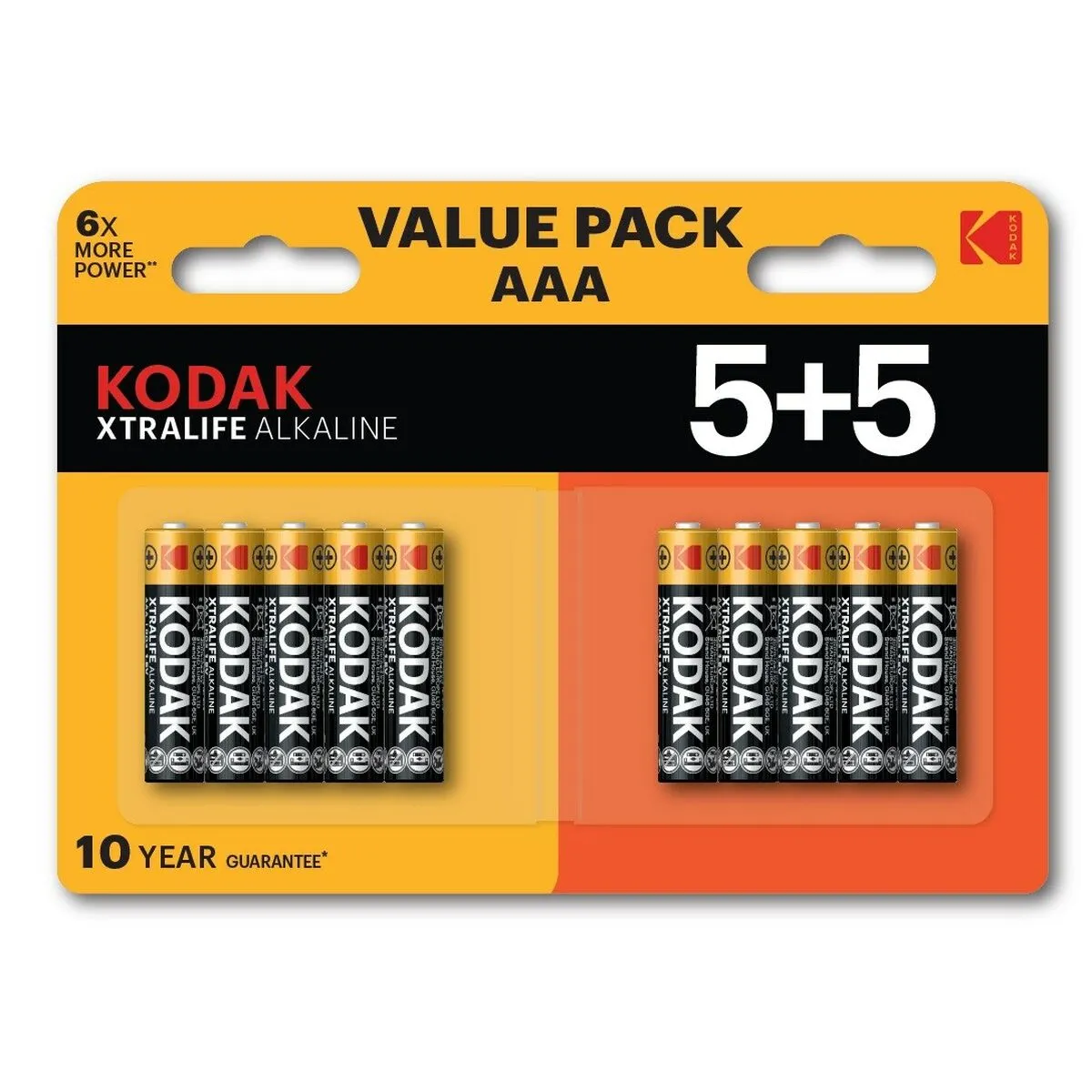 Batterie Kodak XTRALIFE 1,5 V AAA (10 Unità)