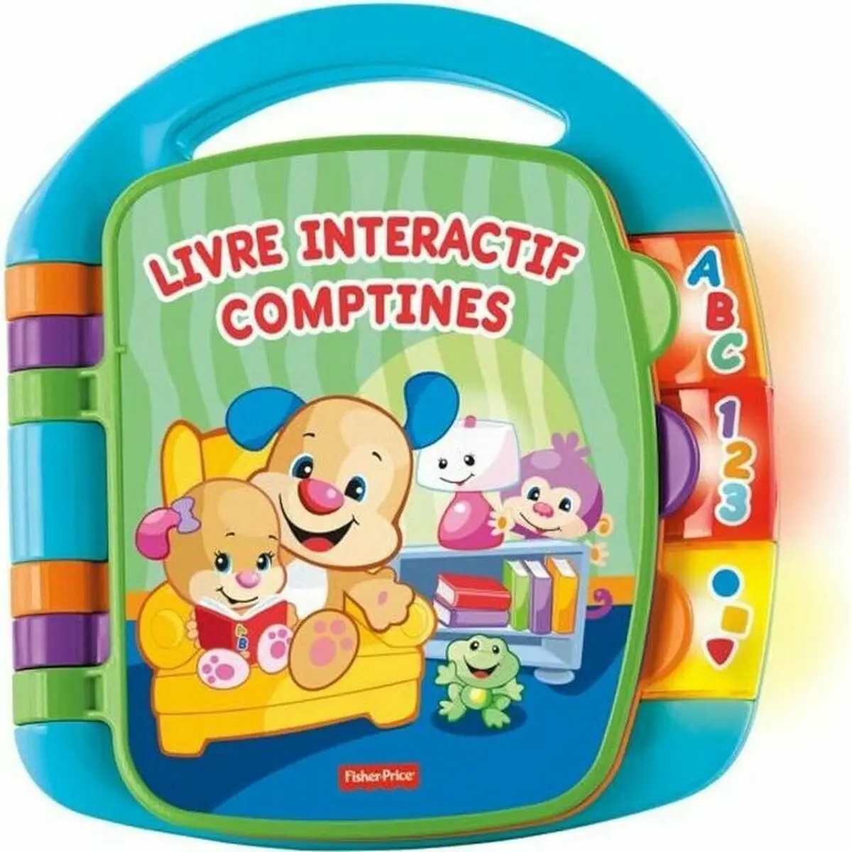 Giocattolo per bebè Fisher Price Interactive Book Nursery Rhymes Puppy (FR) Plastica