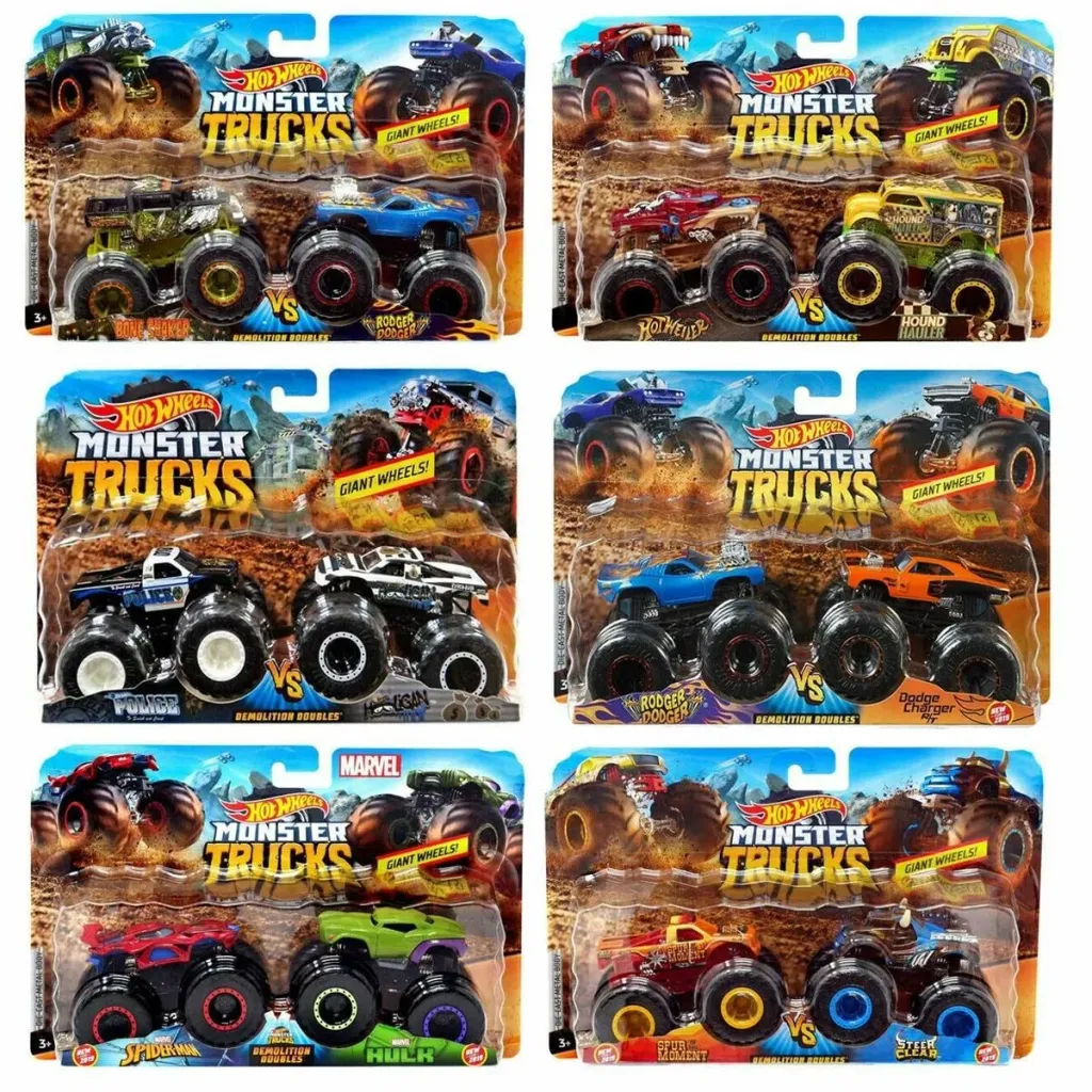 Monster Truck Hot Wheels Demolition Doubles 2 Unità 1:64