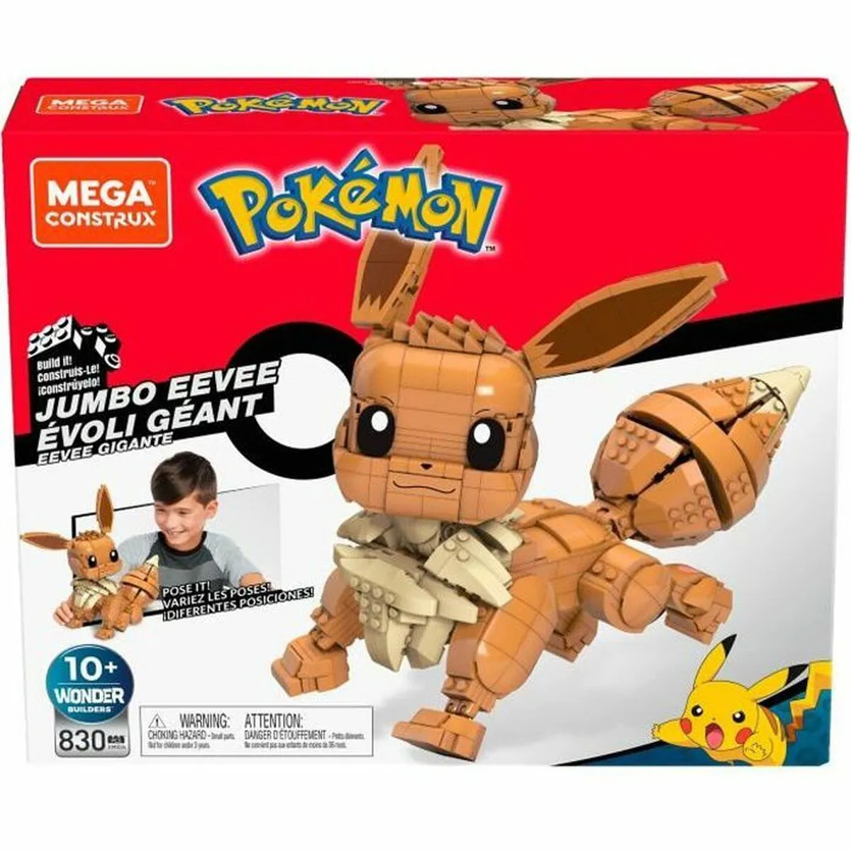 Set di Costruzioni Pokémon Pokemon Eevee Giant 28 cm