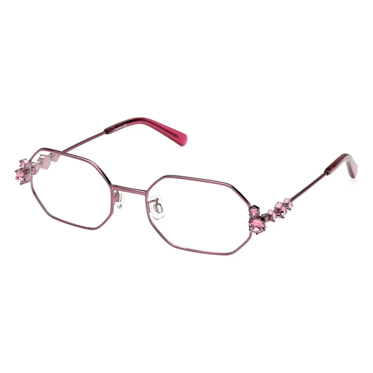 Montatura per Occhiali Donna Swarovski SK5455-H-55074 Rosa