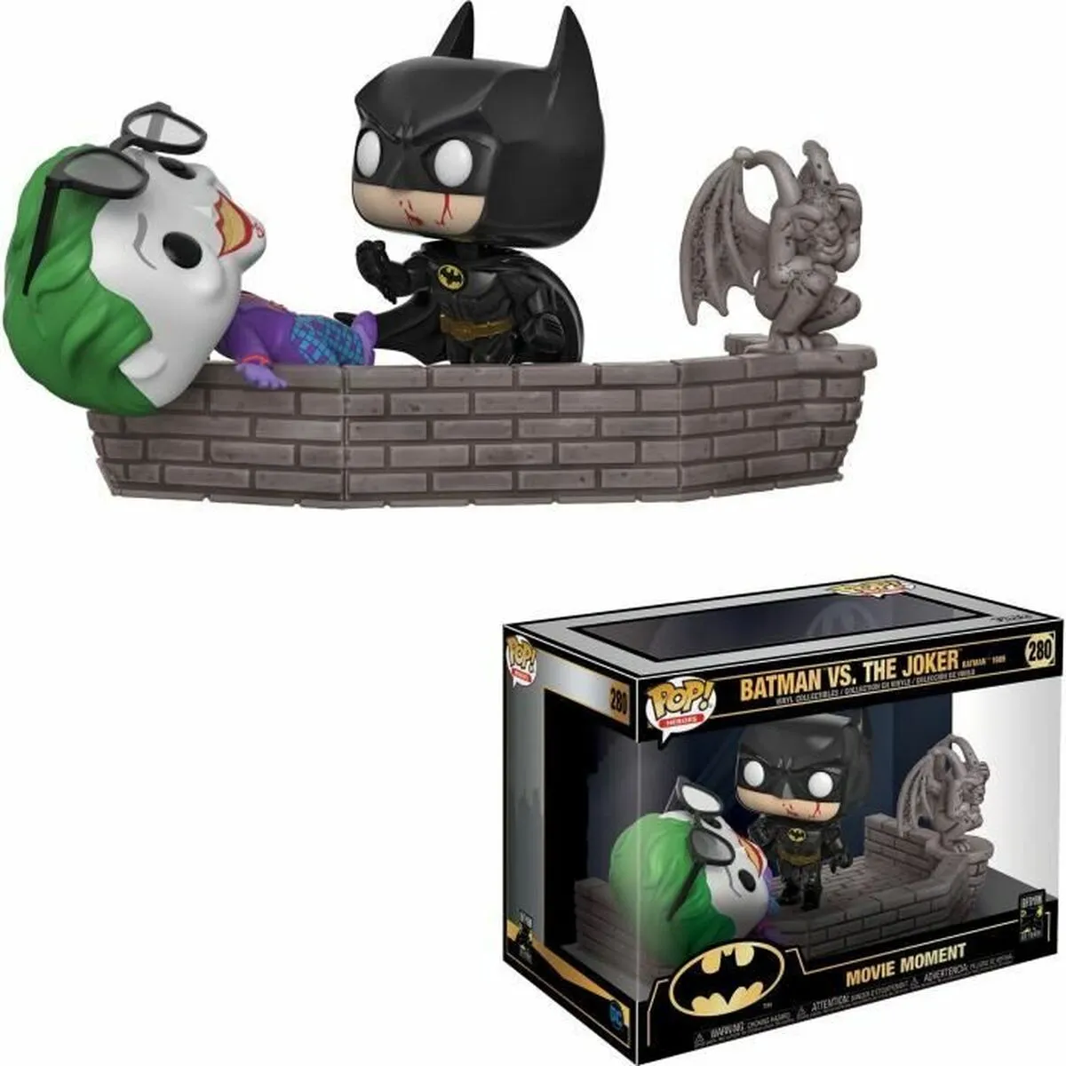 Statuina da Collezione Funko Pop! 280 Movie Moment: Batman 80th - Batman vs. The Joker (1989)