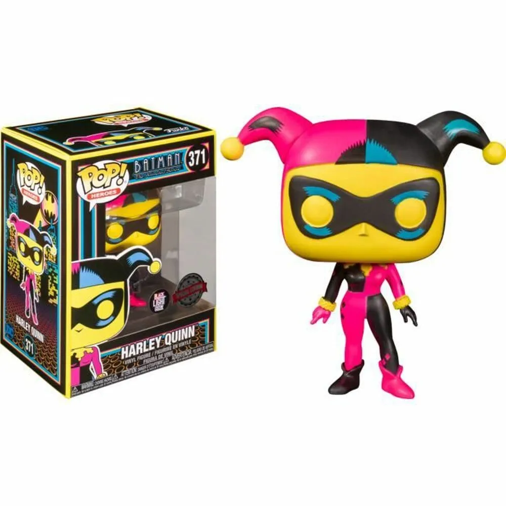 Statuina da Collezione Funko Pop! 371 Heroes: DC Comics - Harley Quinn (Black Light)