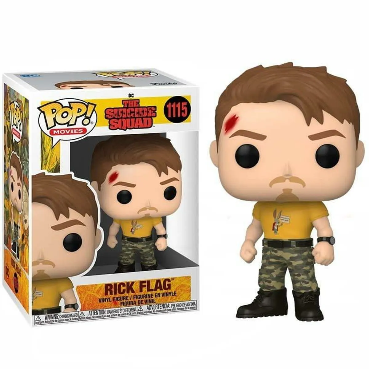 Statuina da Collezione Funko Pop! The Suicide Squad - Rick Flag Nº1115