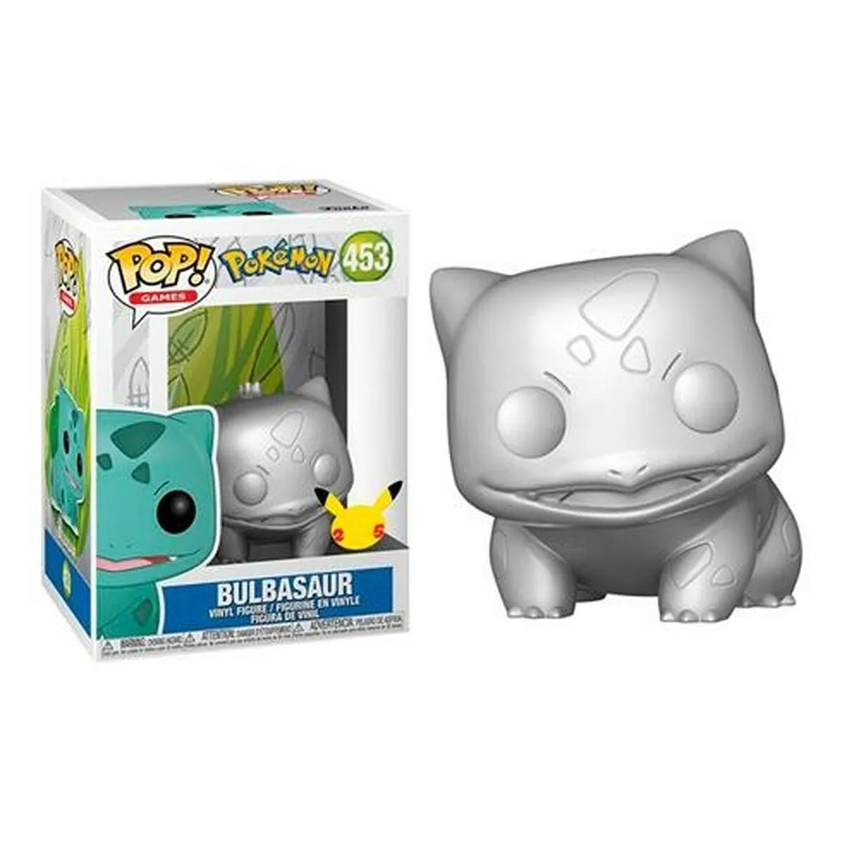 Personaggio Funko Pop! Bulbasur Nº453 in metallo Argentato