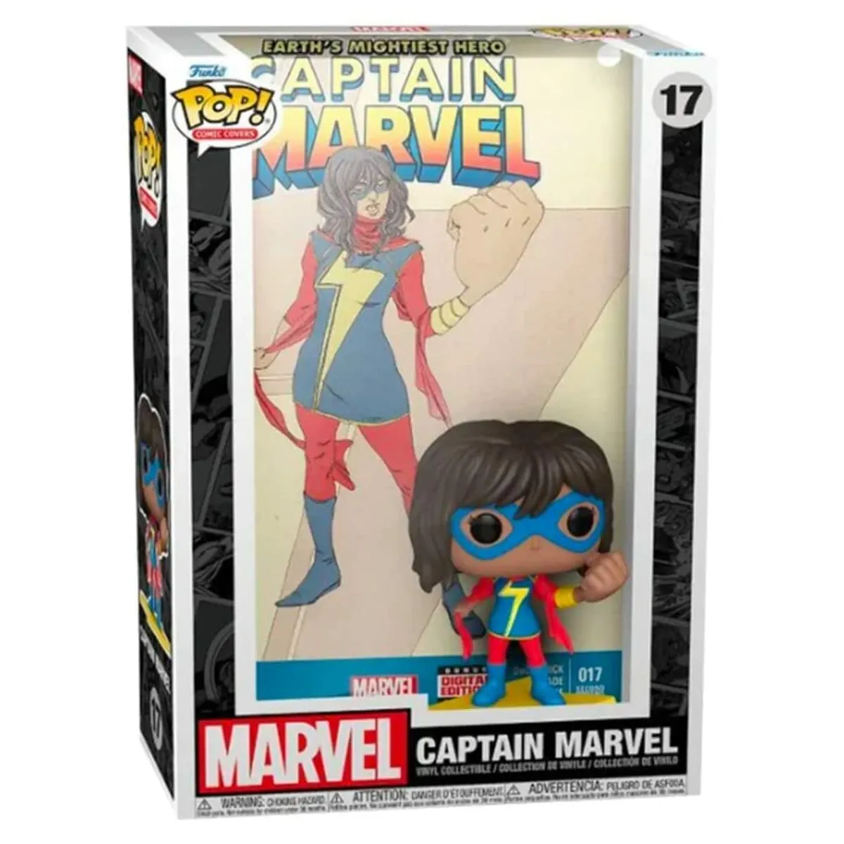 Statuina da Collezione Funko Pop! 17 Comic Cover: Captain Marvel - Kamala Khan