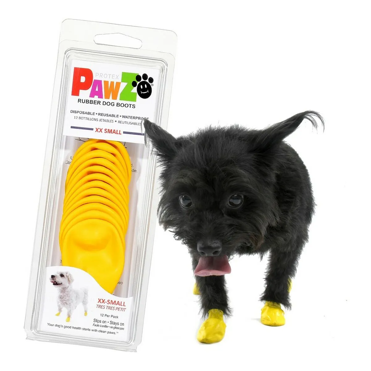 Stivali Pawz Cane 12 Unità Giallo Taglia XXS