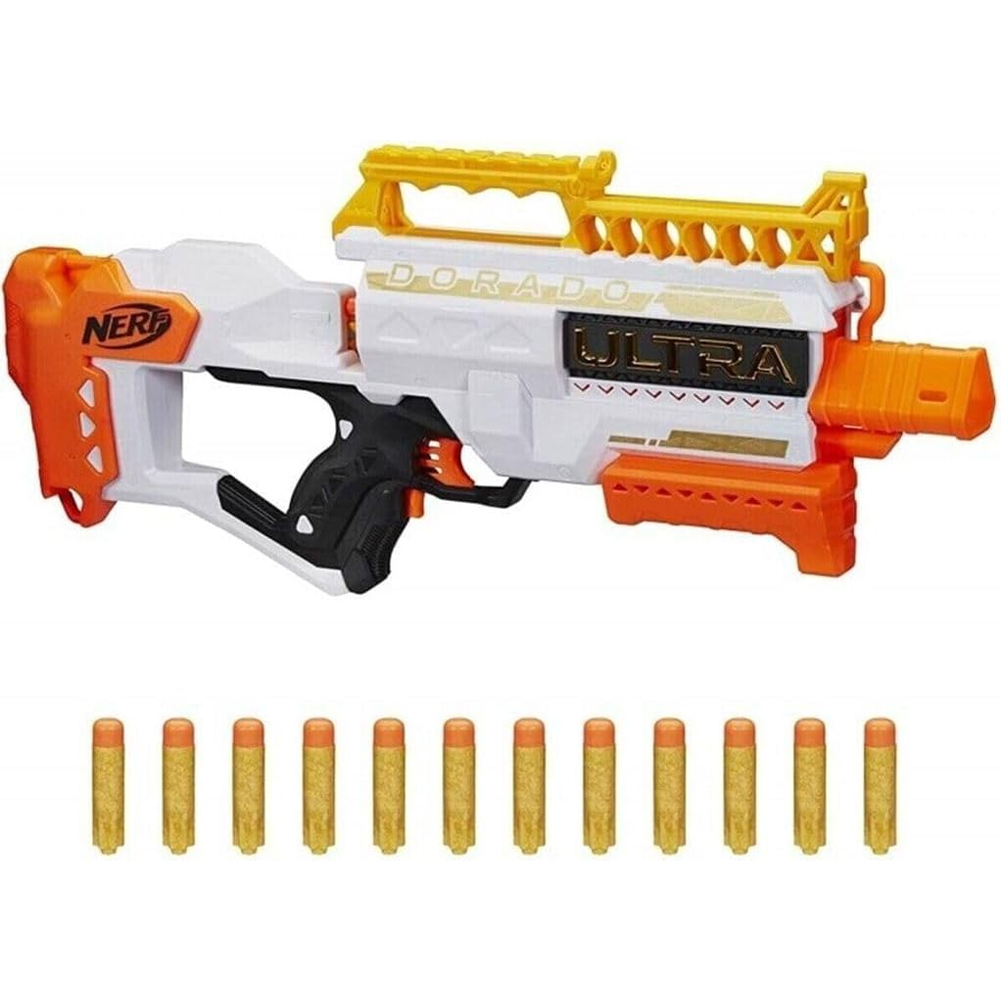 Nerf Hasbro Ultra Dorado Blaster con 12 Proiettili Fucile Giocattolo Idea Regalo (1)