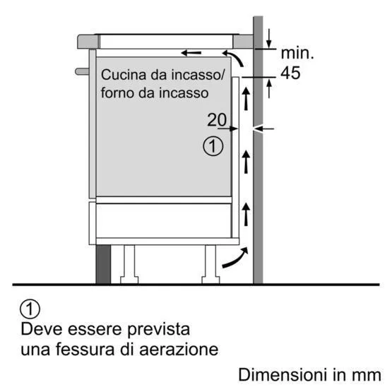 PIANO INDUZ FLEX 60CM NERO