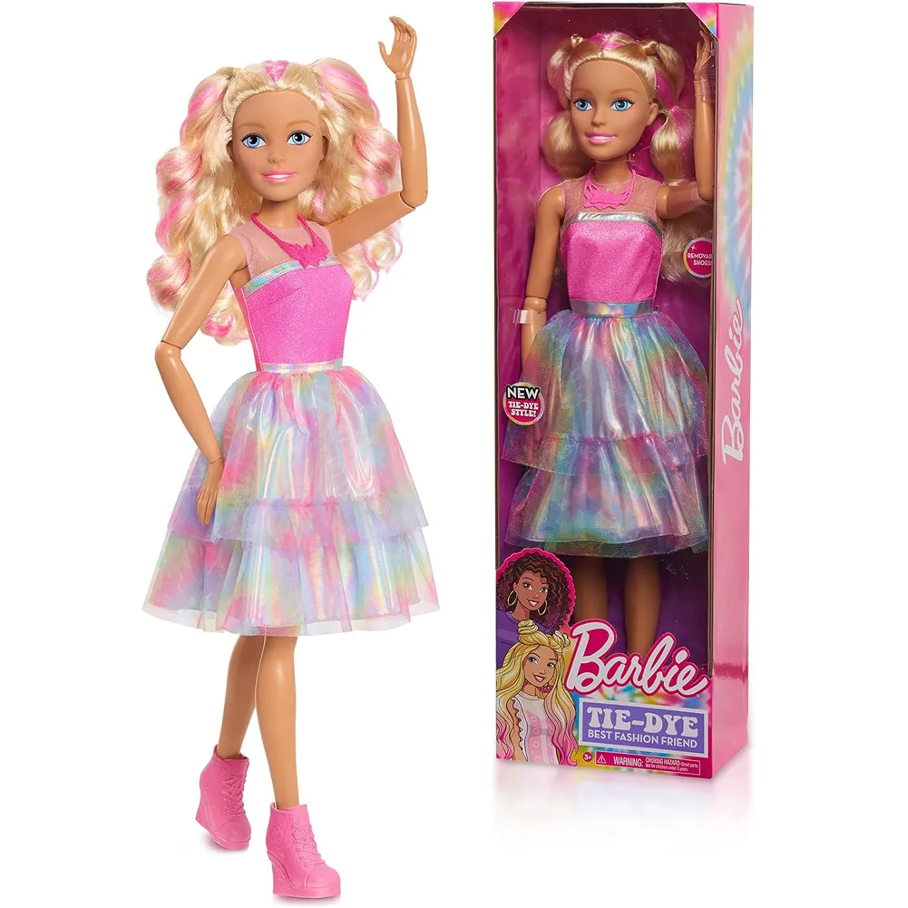 Barbie Bambola per Capelli Bionda Altezza 71 cm Gioco Giocattolo Idea Regalo (1)